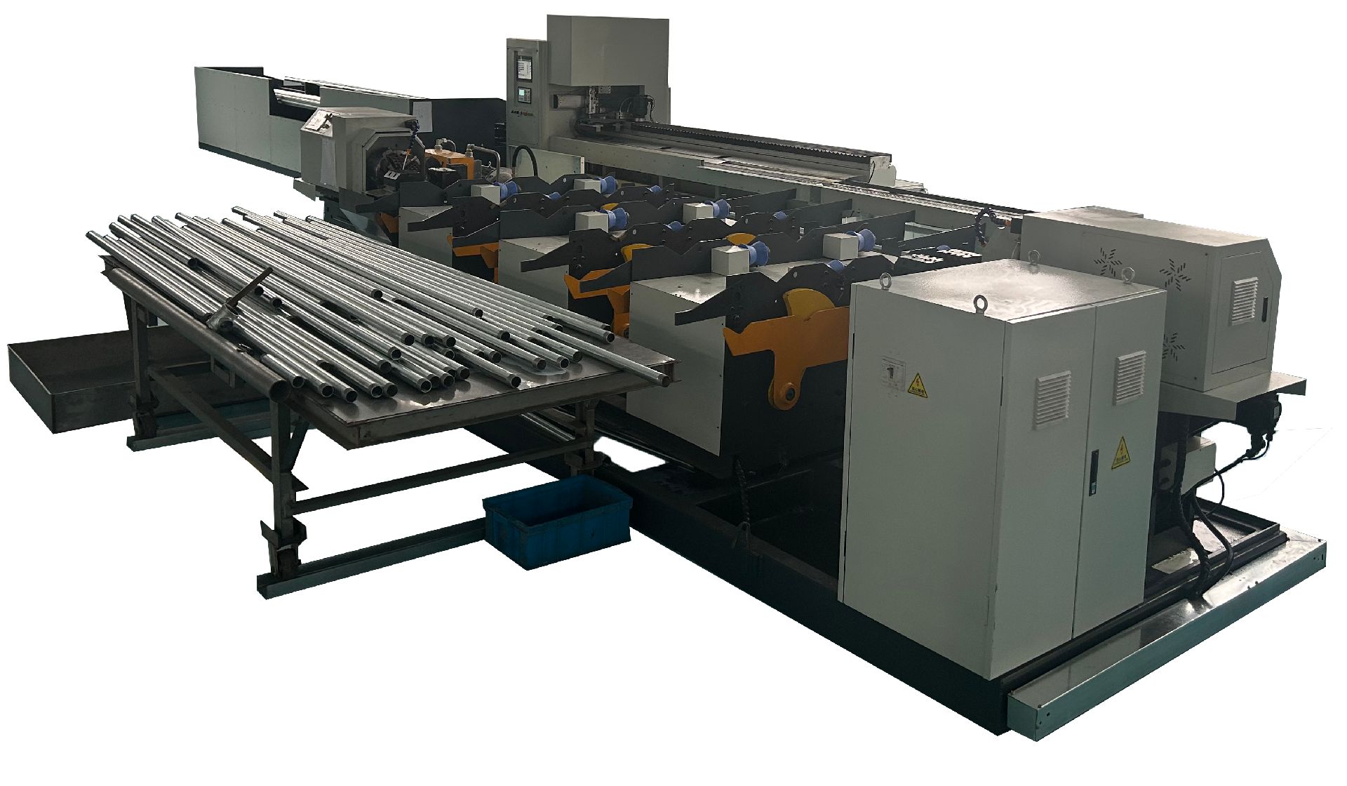 全自动激光切管套丝线